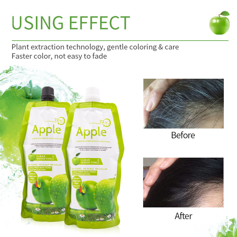 Ammonia Free Apple Fruit Magic Hair Dye Cream