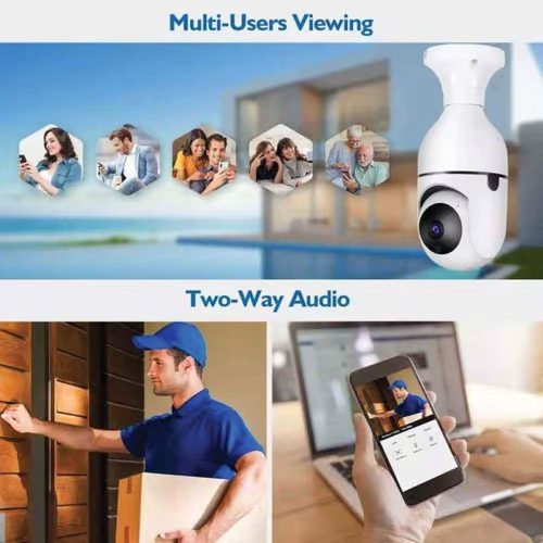 Light Bulb Camera, Home WiFi 360 Degree