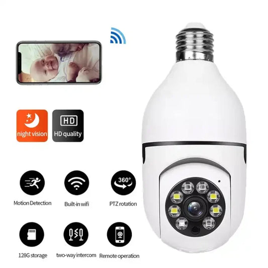 Light Bulb Camera, Home WiFi 360 Degree