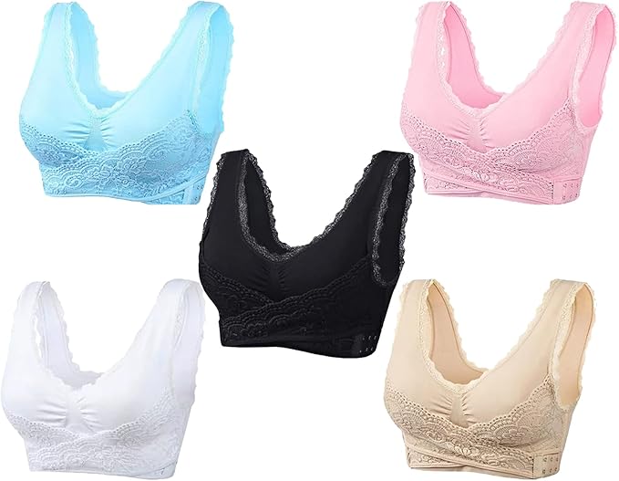 Today Offer 30% Off - Comfy Corset Bra Front Cross Side Buckle Lace Bras
