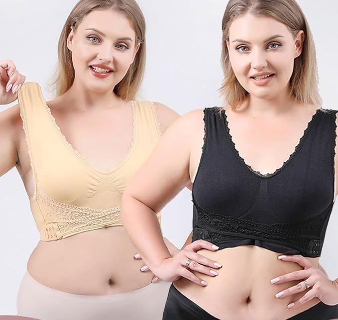 Today Offer 30% Off - Comfy Corset Bra Front Cross Side Buckle Lace Bras