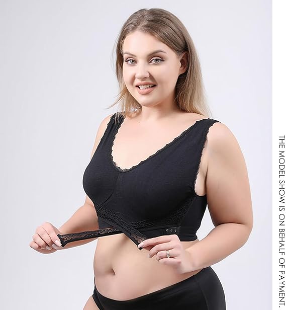 Today Offer 30% Off - Comfy Corset Bra Front Cross Side Buckle Lace Bras